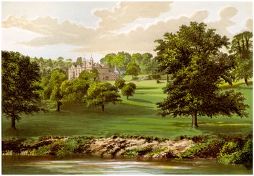 Wyaston Leys, Herefordshire, hjemmet til Bannerman-familien, c1880