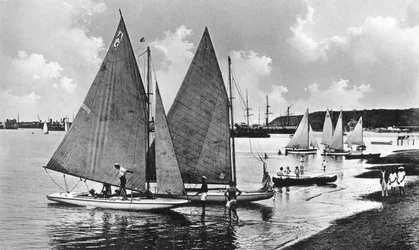 Yachting i bukten, Durban, Sør-Afrika