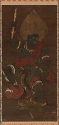 Yaksha-form av Vajrapani Blue Food, Kamakura-perioden, 13.-14. århundre.