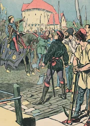 Young King Richard Quells the Rebellion, c1907