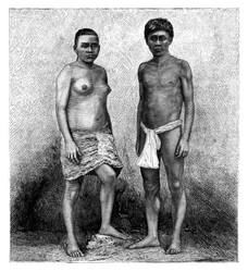 Unge Talamancas-indianere, Mellom-Amerika, c1890