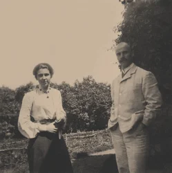 Yuri Alexandrovich Olsufyev 1878-1938 med sin kone Sophia Vladimirovna, 1900-tallet