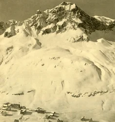 Zürs og Hasenfluh-toppen, Vorarlberg, Østerrike, c1935.