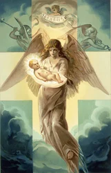 Alleluia, julekort, 1882