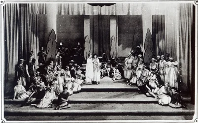 Første sceneoppførelse i England av Händels Oratorio Semele. 1925
