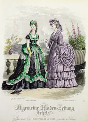 German Fashions fra Leipzig publisert i Moniteur de la Mode