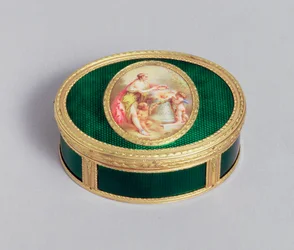 Louis XVI snusboks i gull og emalje, av Pierre-Francois Drais, Paris, 1774