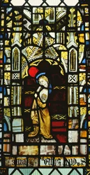 St.John from a Crucifixion window, britisk, 1400-tallet