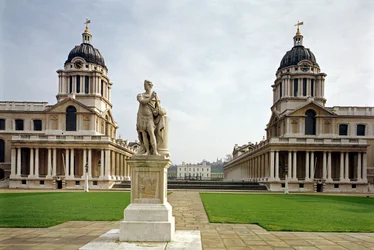 The Old Royal Naval College bygget av Sir Christopher Wren (1632-1723) Greenwich, London, Storbritannia