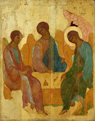 Treenigheten, russisk ikon fra 1500-tallet