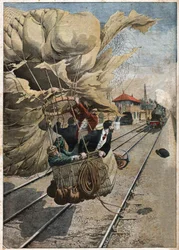 Ulykke de montgolfiere. Ballongkrasj.