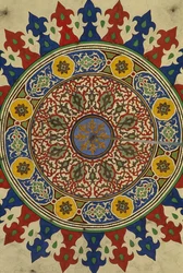 Al-Adiliyah madrasa, kuppel, dekorasjon (bilde)