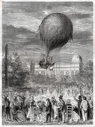 Ascension en ballong. Ballongflyging.
