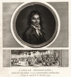 Camille Desmoulins, representant for Paris i Nasjonalkonventet, d