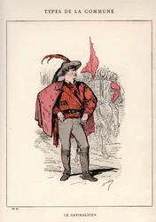 Paris Commune: kostyme av LE GARIBALDIEN (26) i "" Les Communeux