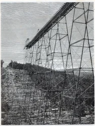 Konstruksjon av Kinzua-viadukten