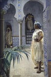 Daiduscha (1887, akvarell på papir). Stockholm, Amells. Anders Zorn (1860–1920).