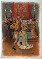Danser fakkelen. (litho, rundt 1900)