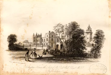 Drayton Bassett - "Drayton Manor": linjegravering