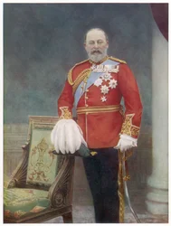Edvard VII (1841–1910), konge av England i 1901–1910, foto av Downey