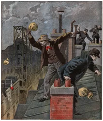 Ekstrem høyre under Dreyfus-saken. 1899 (gravering)