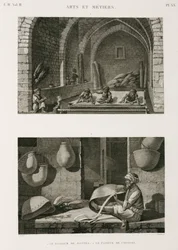Fabrikasjon, andre mattemakere og kurvvevere, Egypt, ca 1798