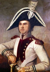 Fransk offiser drept i 1793 under krigene i Vendée på tidspunktet for den franske revolusjonen i Frankrike