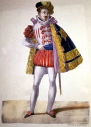 Garcia som Don Juan i Mozarts opera, ca. 1840–1850 (litografi)