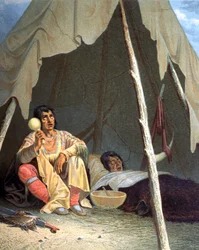 Indianerstammer i USA, andre halvdel av 1800-tallet (illustrasjon)