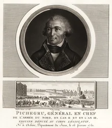 Jean Charles Pichegru, revolusjonær general og sjef for hæren i nord, sluttet seg senere til royalistene, døde i fengsel