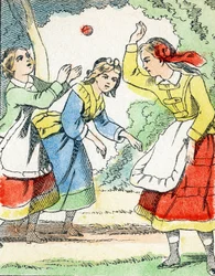 Spill: La pelota - Child Entertainment Alphabet c.1890 (litografi)