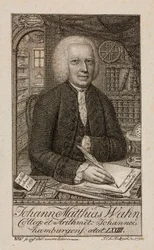 Johann Matthias Wahn , tysk matematiker, c1792