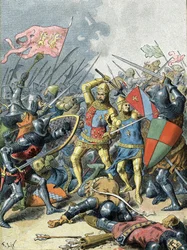 Kong John II den gode i slaget ved Poitiers (1356)
