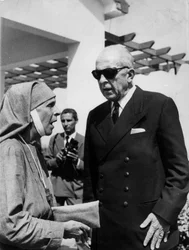 Kong Paul 1. av Hellas og prinsesse Andrew av Hellas (svigermor til Elizabeth II) 18. september