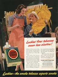 Lucky Strike sigarettannonse