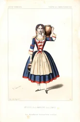 Madame Charlotte Doche, Eugenie Fleury eller Marie Charlotte Eugenie Plunkett i rollen som Madeleine i Eugene Scribes L#39;Image, Gymnasium Dramatique