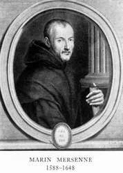 Marin Mersenne, fransk matematiker og vitenskapsmann, tidlig på 1600-tallet