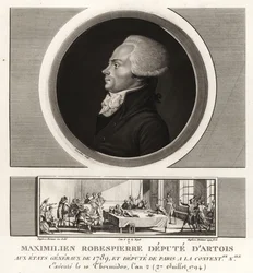 Maximilien Robespierre, stedfortreder for Artois, henrettet 1794