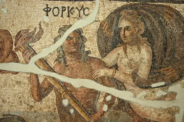Mosaikk av sjøscene, Tyrkia