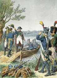 Napoleon I på Lobau-øya med André Massena (1809)