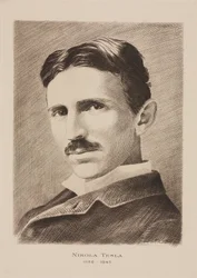 Nikola Tesla , kroatisk født serbisk ingeniør, fysiker og oppfinner, ca 1885