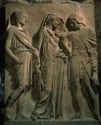 Orfeus, Eurydike og Hermes (marmor)