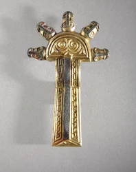 Par fibulae, alemanniske, 500-600-tallet