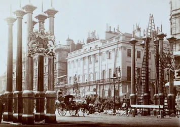 Park Lane blir dekorert for dronning Victorias diamantjubileum