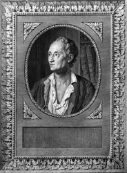Portrett av Denis Diderot - gravering fra 1800-tallet