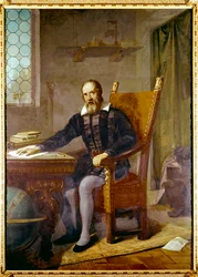 Portrett av Galileo Galilei i Galilea (1564–1642) – Anonymt maleri – Lastra a Signa, Villa Selva, Italia