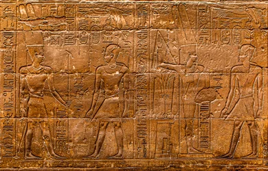 Relieff, Luxor-tempelet, Theben, Egypt, Afrika (bilde)