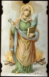 Sainte Appoline, kromolitografisk papp