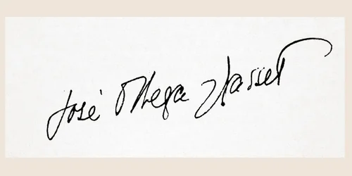 Signatur av José Ortega y Gasset (penn og blekk på papir)