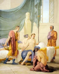 Sokrates underviser unge Alkibiades